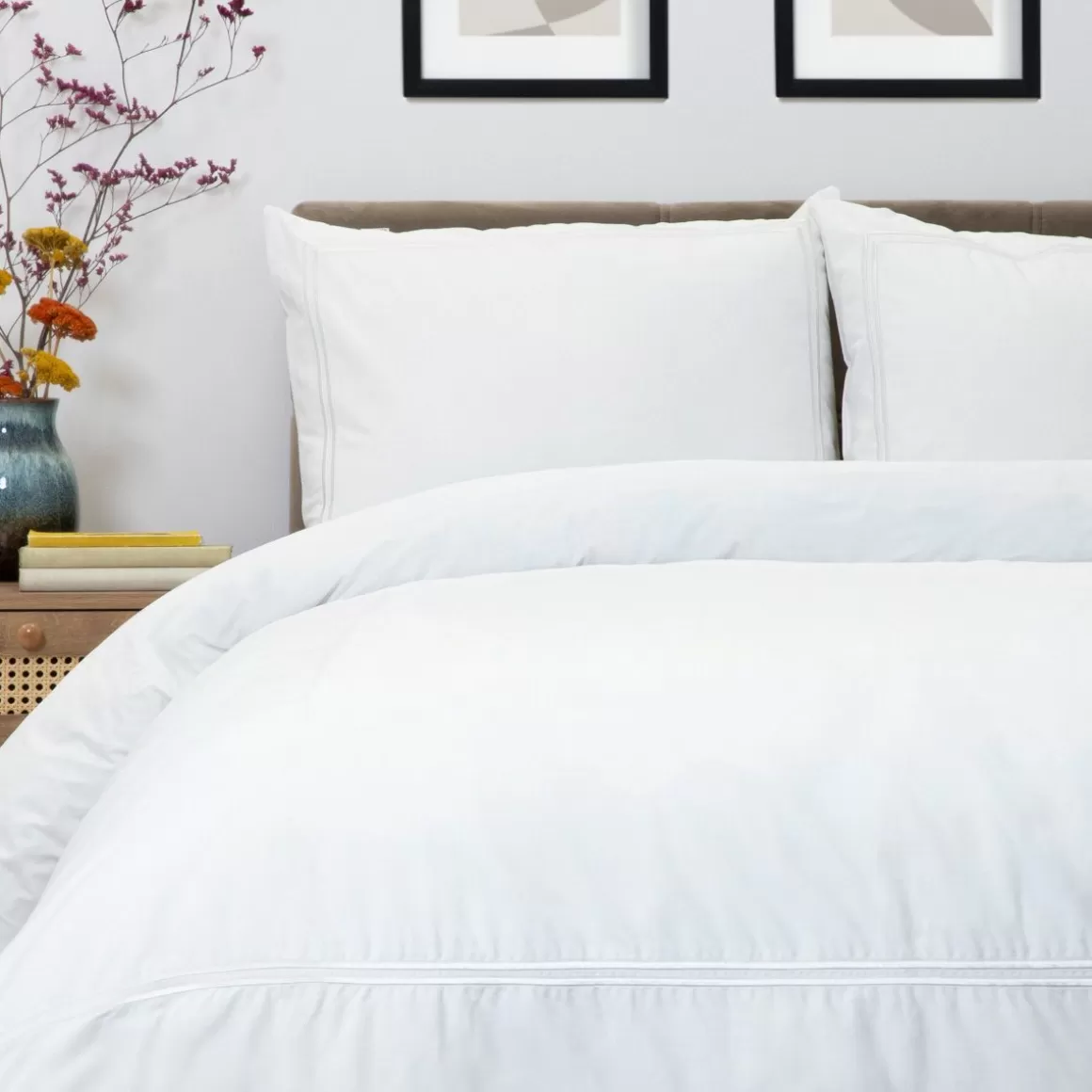 HOMLA Pościel Gabriele Perkalowa Z Falbanka Premium 160X200 + 2*50X60 Cm