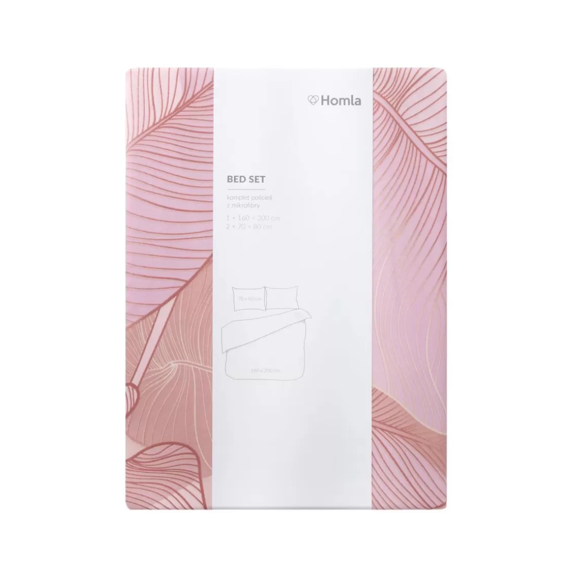pociel_gallo_z_mikrofibry_rozowa_w_liscie_x_cm_7-1.webp HOMLA Pościel Gallo Z Mikrofibry Rozowa W Liscie 160X200 Cm