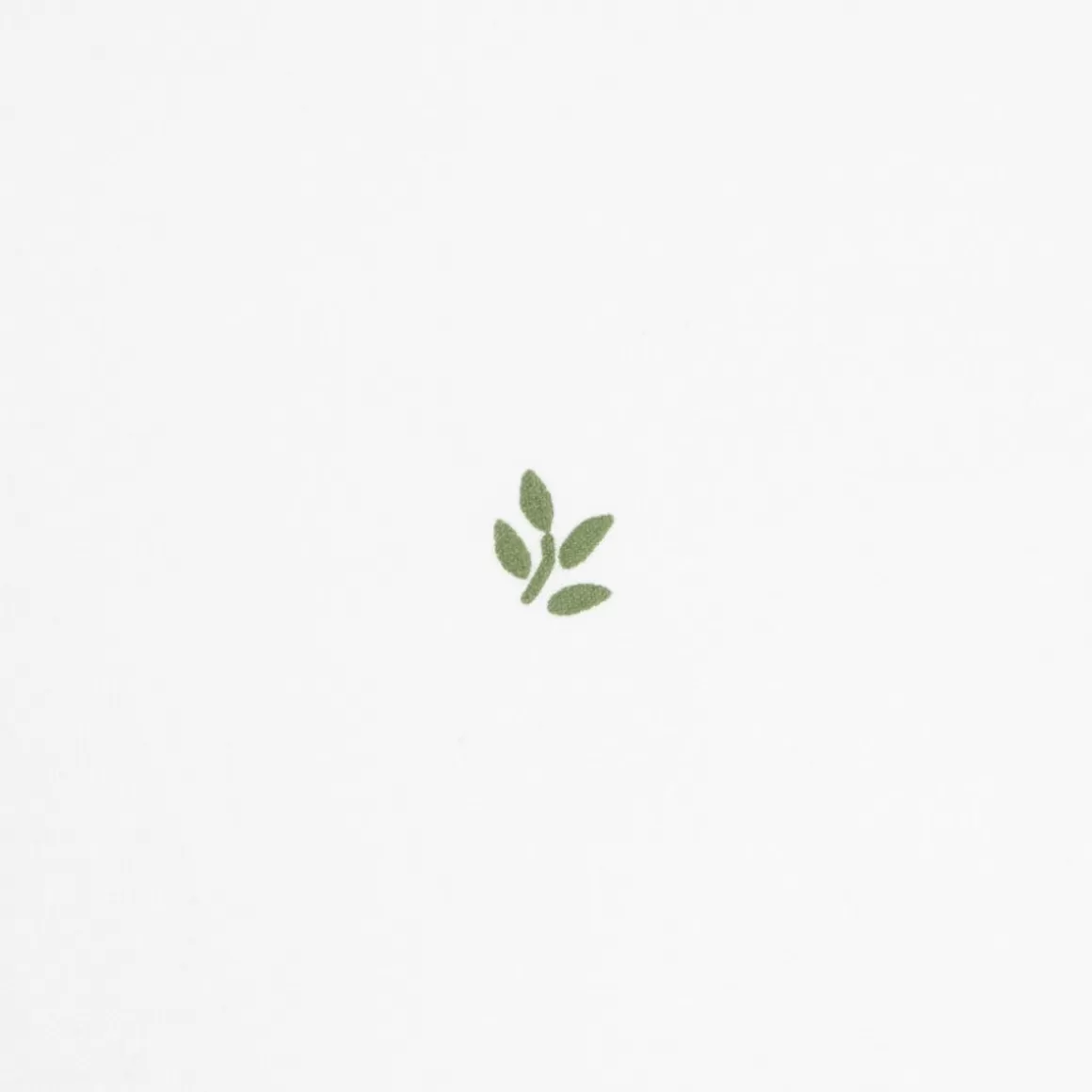 HOMLA Pościel Hadley Bawelniana W Listki Z Zielona Lamowka 140X200 Cm + 1*50X60 Cm