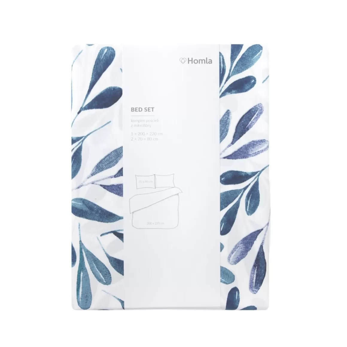 pociel_rinta_z_mikrofibry_w_listki_x_cm_8.webp HOMLA Pościel Rinta Z Mikrofibry W Listki 200X220 Cm