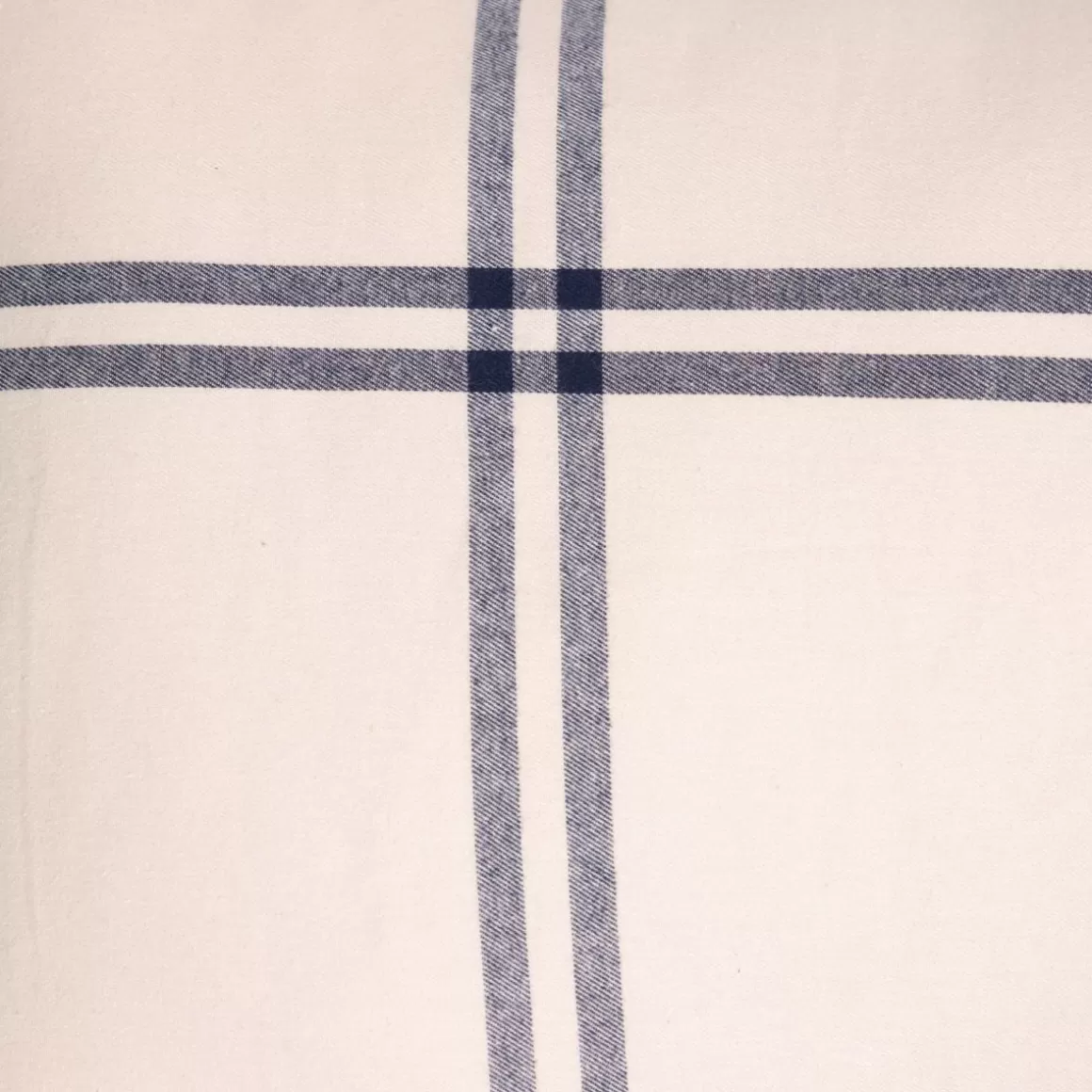 HOMLA Pościel Vella Flanelowa Niebiesko-Bezowa W Krate 200X220 Cm + 2 X 50X60 Cm