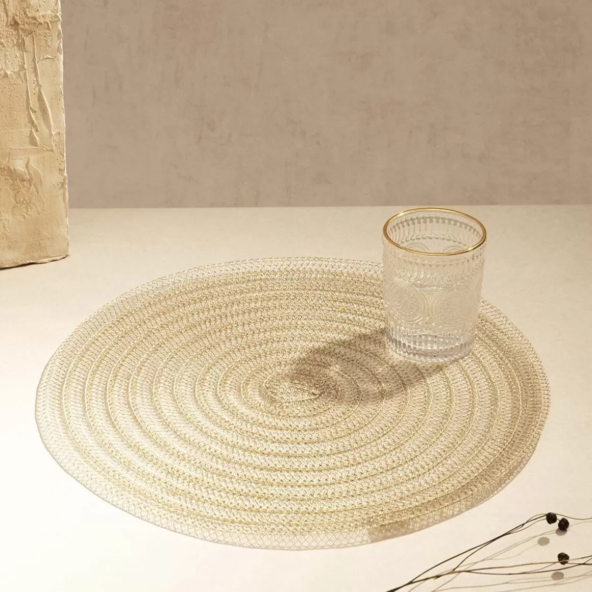 HOMLA Podkladka Okragla Zlota Jazmine 38Cm Aw18 922330