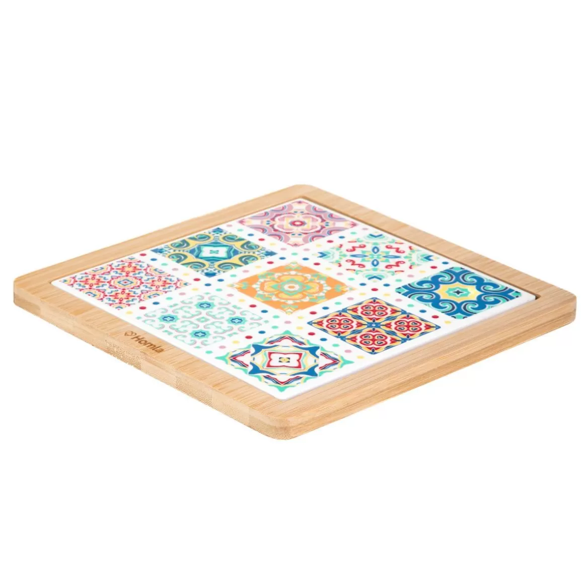 HOMLA Podstawka Ethnic Drewniana Mozaika 18X28 Cm