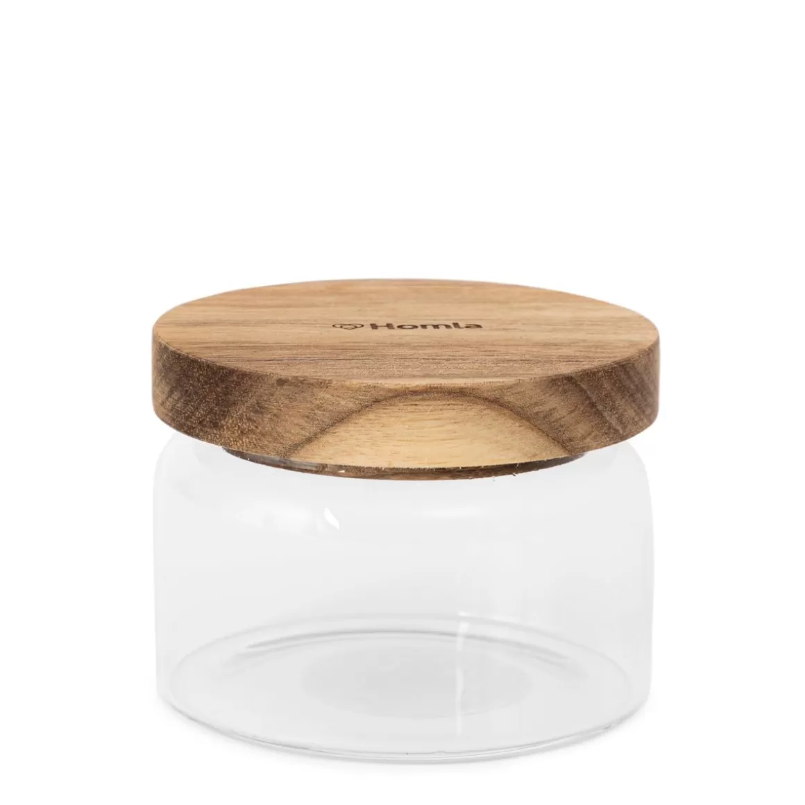 HOMLA Pojemnik Carlos Maly Z Akacjowym Wieczkiem 0,25 L