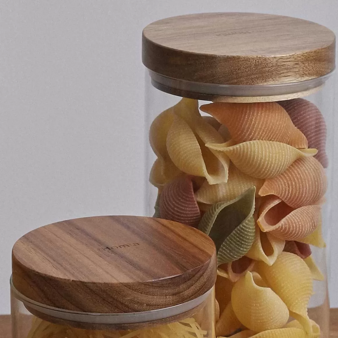 HOMLA Pojemnik Carlos Z Akacjowym Wieczkiem S 0,7 L