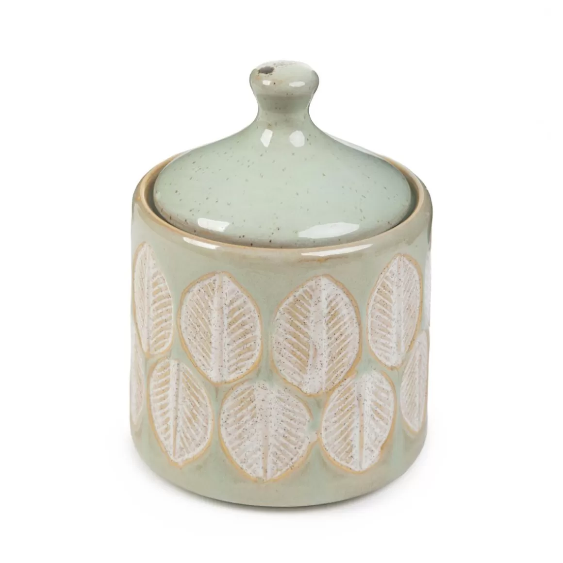 HOMLA Pojemnik Elysia Zielony We Wzory 10X14 Cm