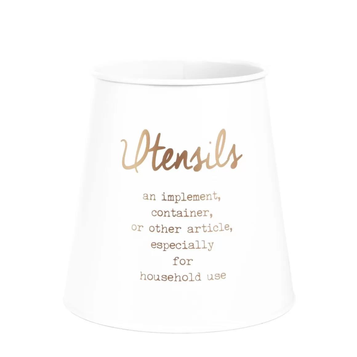 HOMLA Pojemnik Escille Na Sztućce Bialy 14X14 Cm