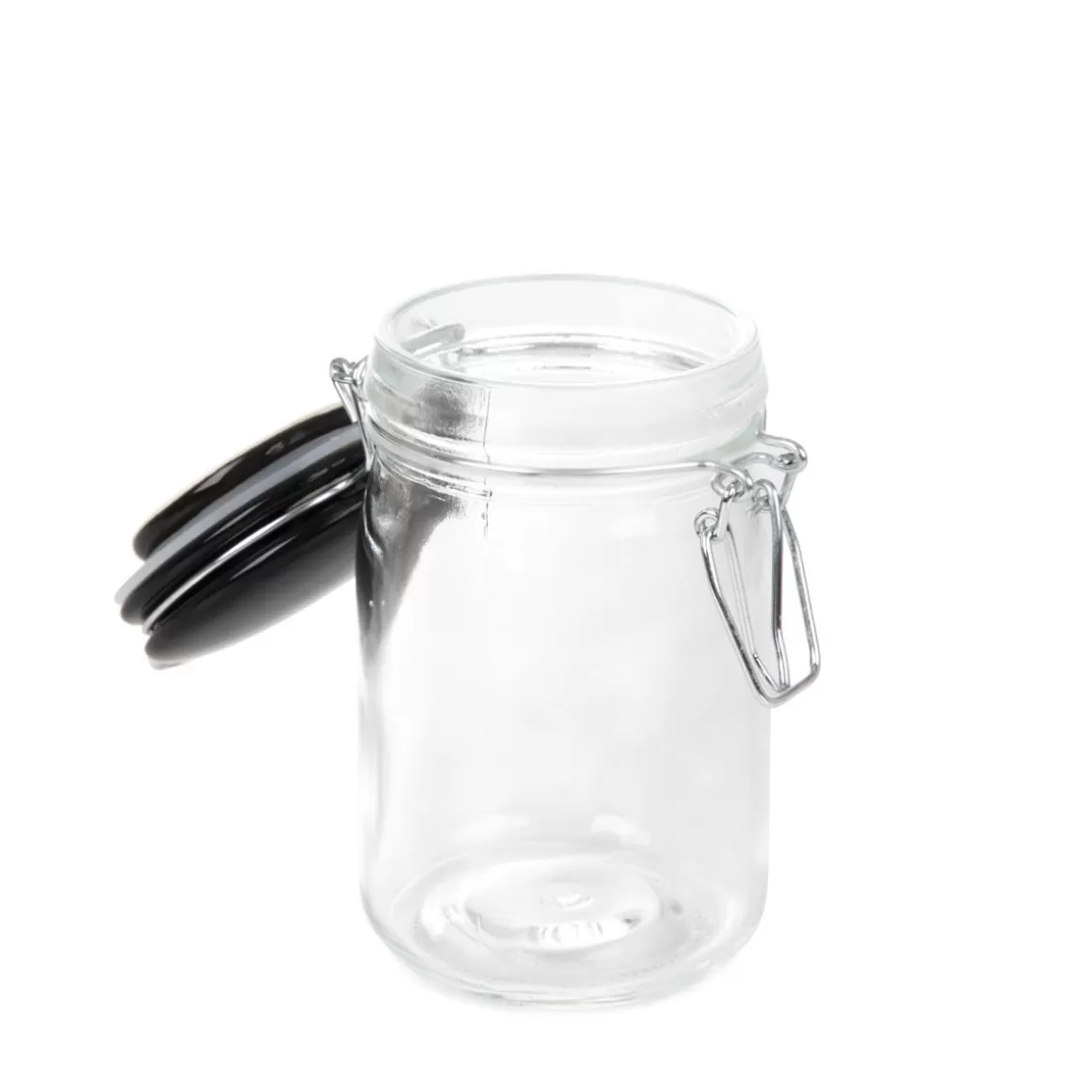 HOMLA Pojemnik Fersken Z Wieczkiem Czarny 0,22 L