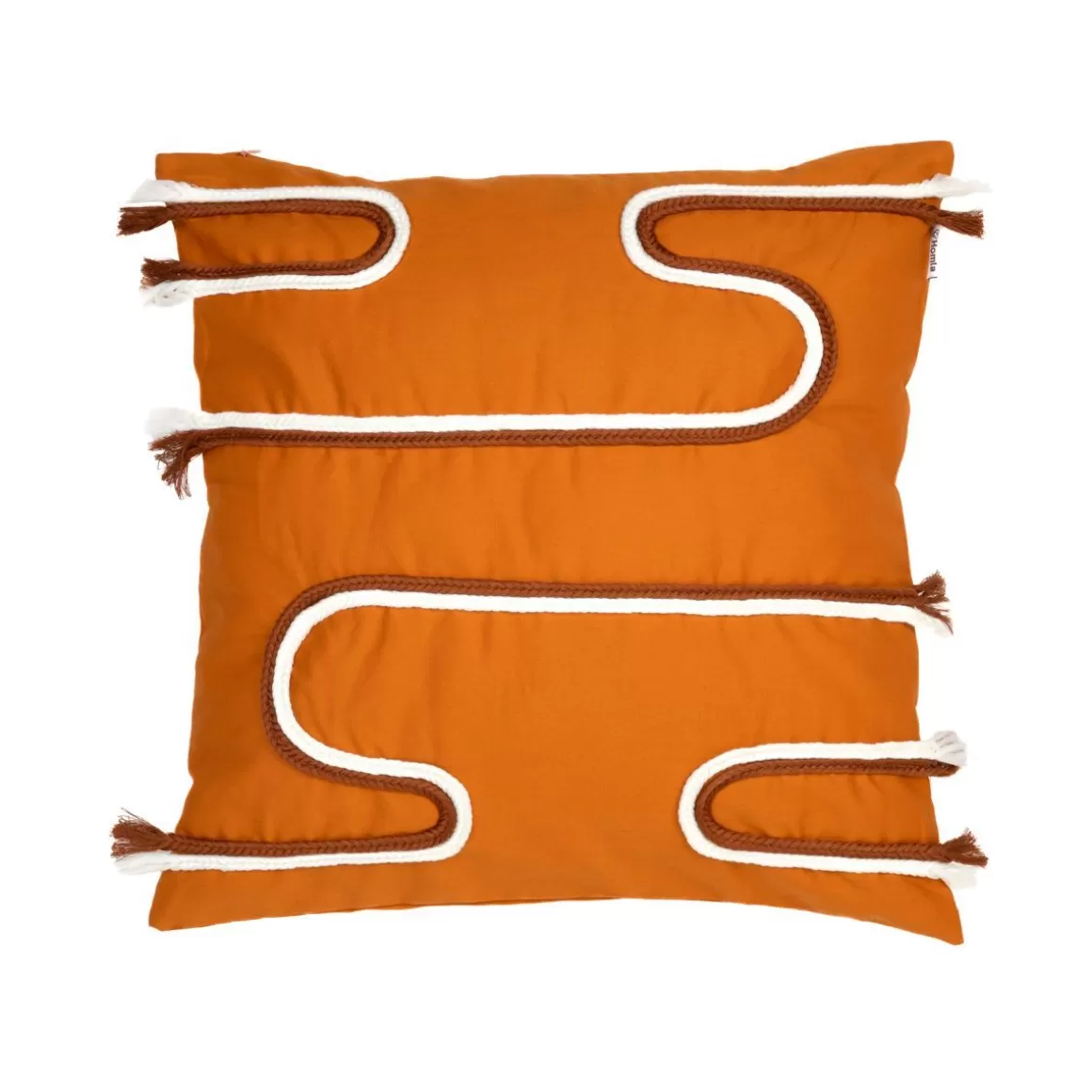 HOMLA Poszewka Lufte Z Haftem Pomaranczowa 45X45Cm