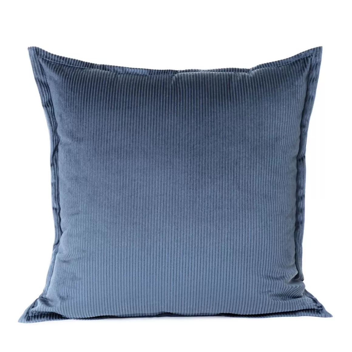 HOMLA Poszewka Nantu Welwetowa Imitacja Sztruksu Niebieska 45X45+1.5 Cm