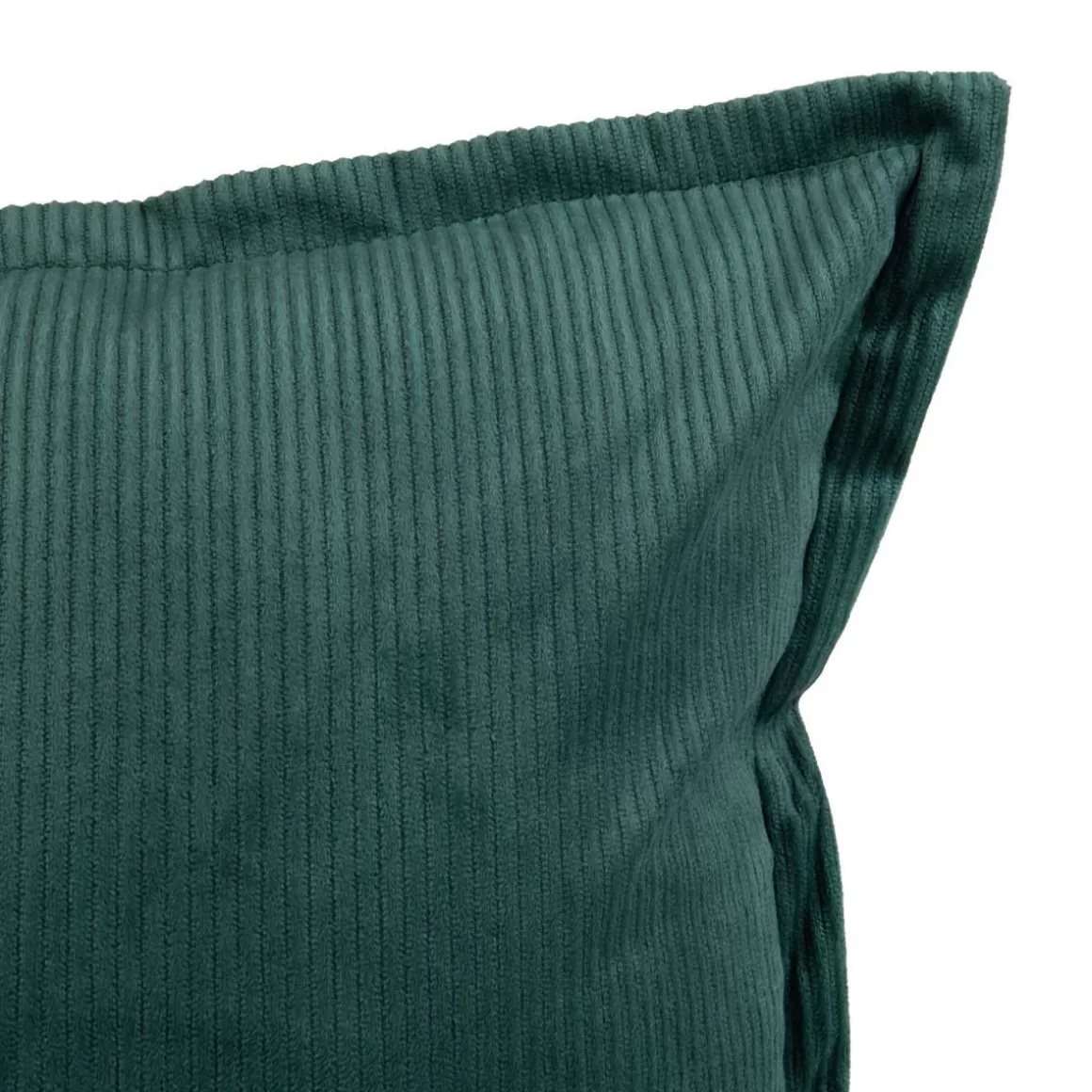 HOMLA Poszewka Nantu Welwetowa Imitacja Sztruksu Zielona 45X45+1.5 Cm