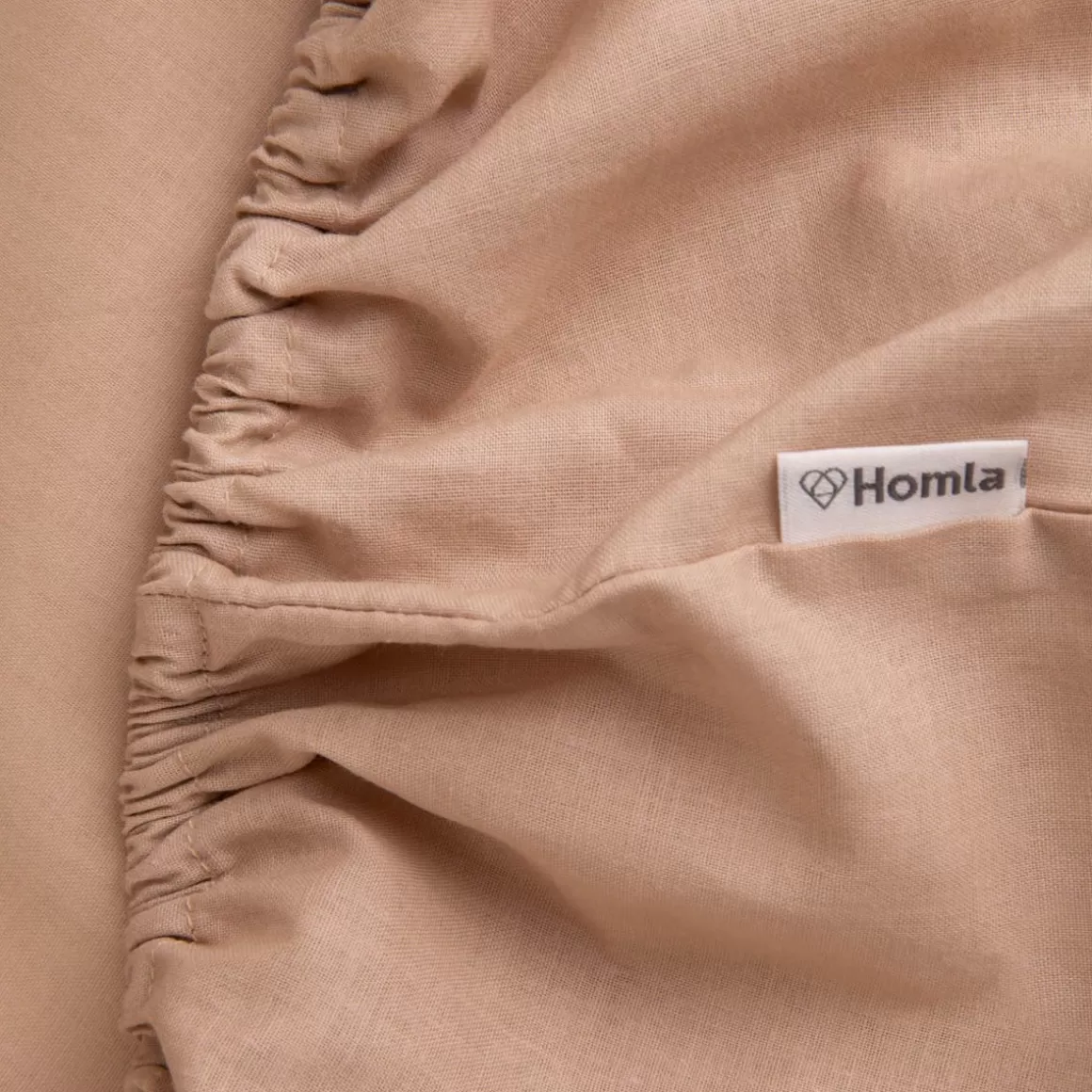 HOMLA Przescieradlo Lauko Renforce Bezowe 140X200 Cm