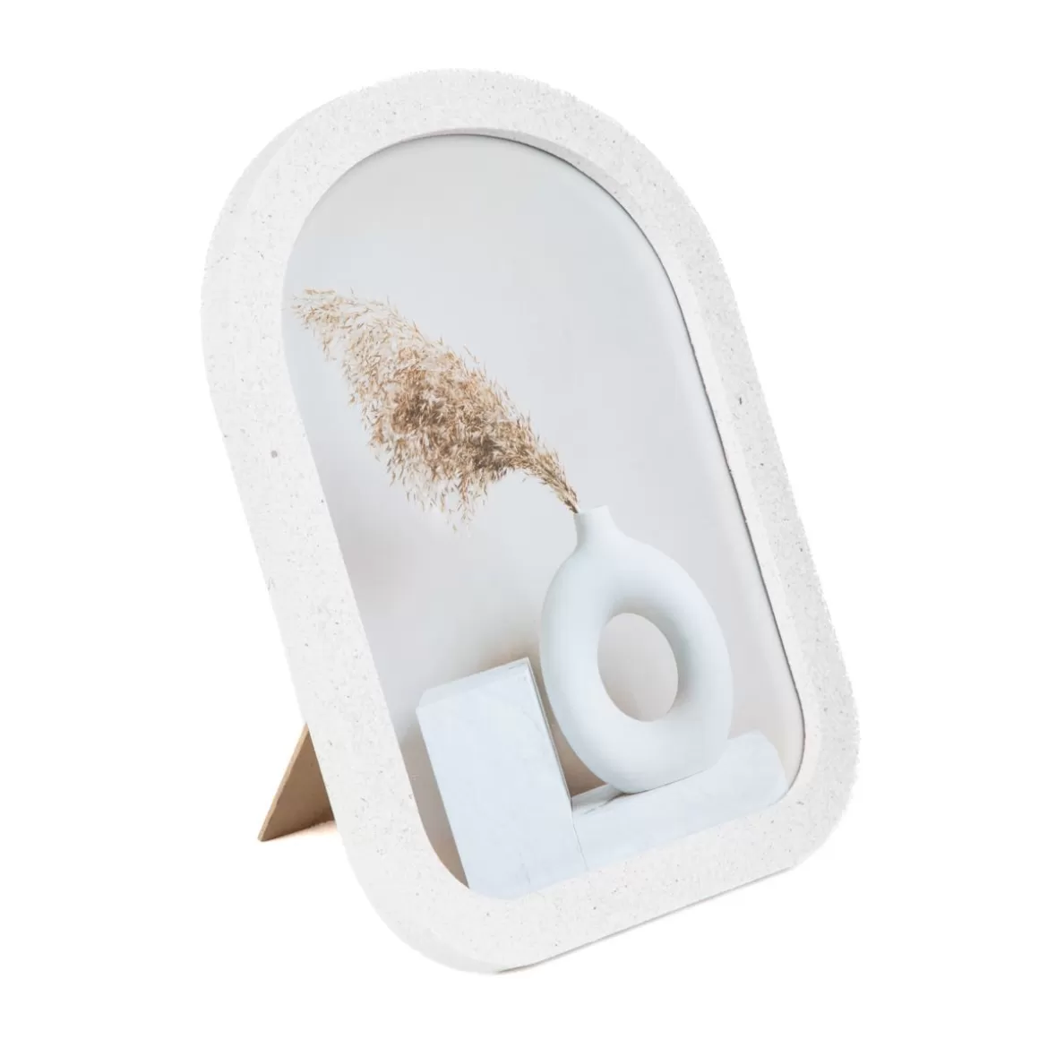 HOMLA Ramka Na Zdjecie Anga Polokragla Z Imitacji Betonu 20X25 Cm