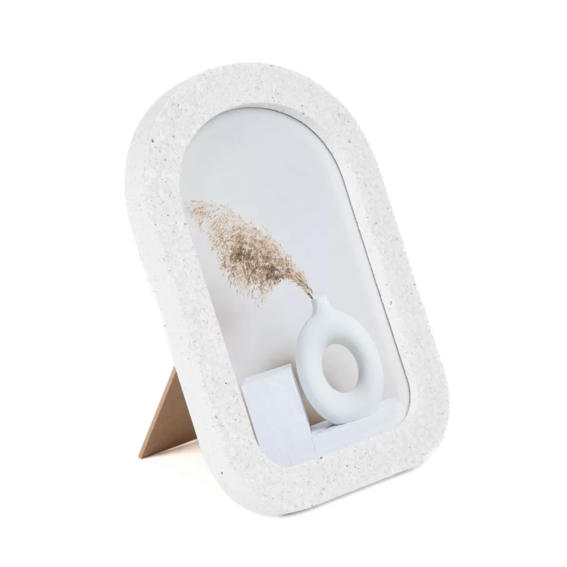 HOMLA Ramka Na Zdjecie Anga Polokragla Z Imitacji Betonu 13X18 Cm