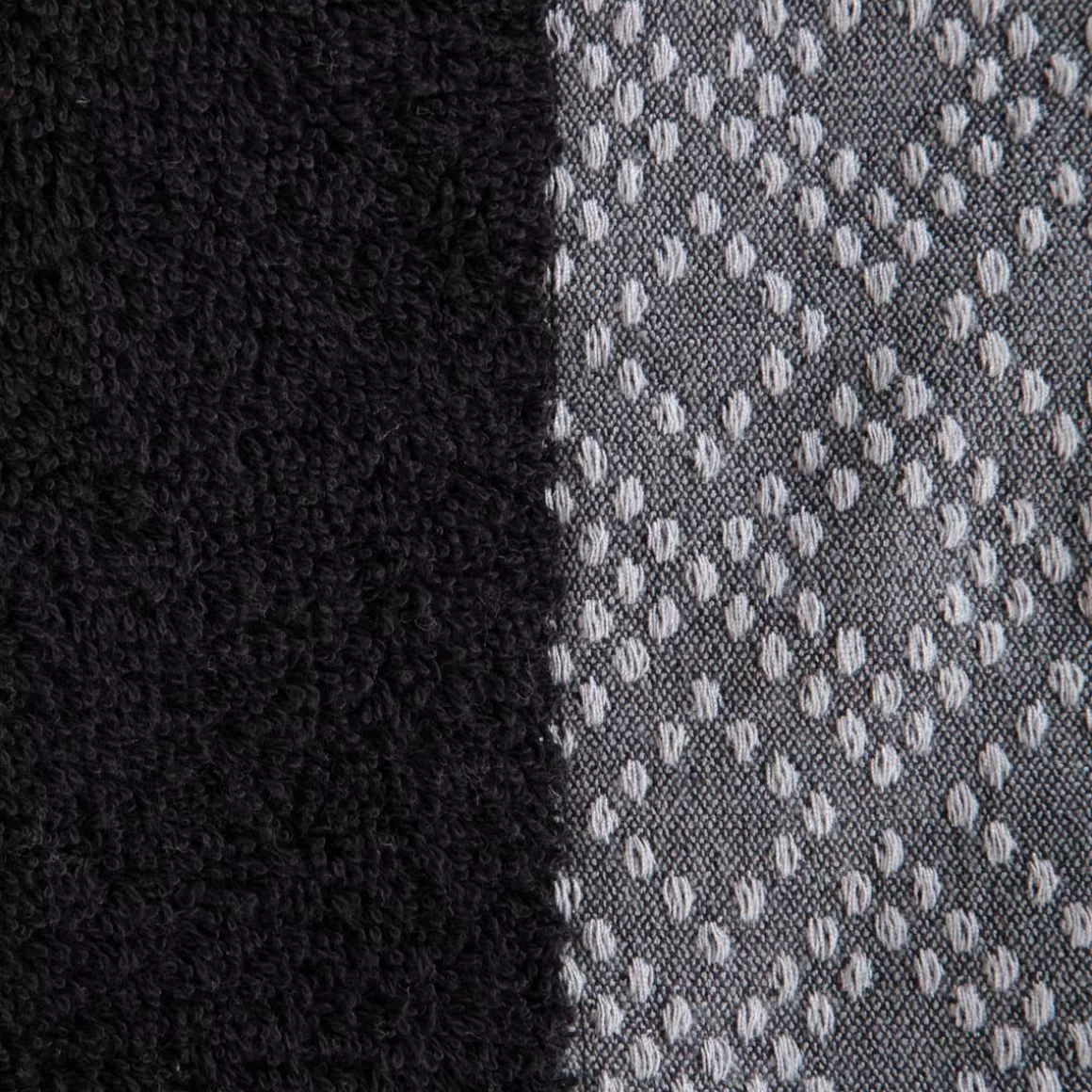 HOMLA Ręcznik Teri Czarno-Szary 50X90Cm