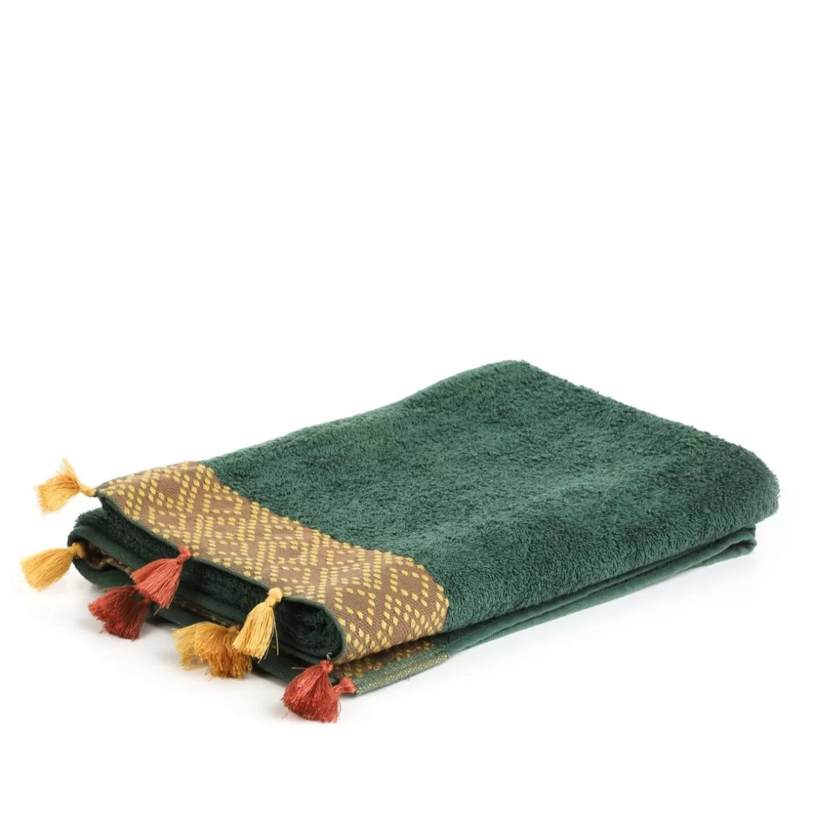 HOMLA Ręcznik Teri Zielono-Musztardowy 50X90Cm