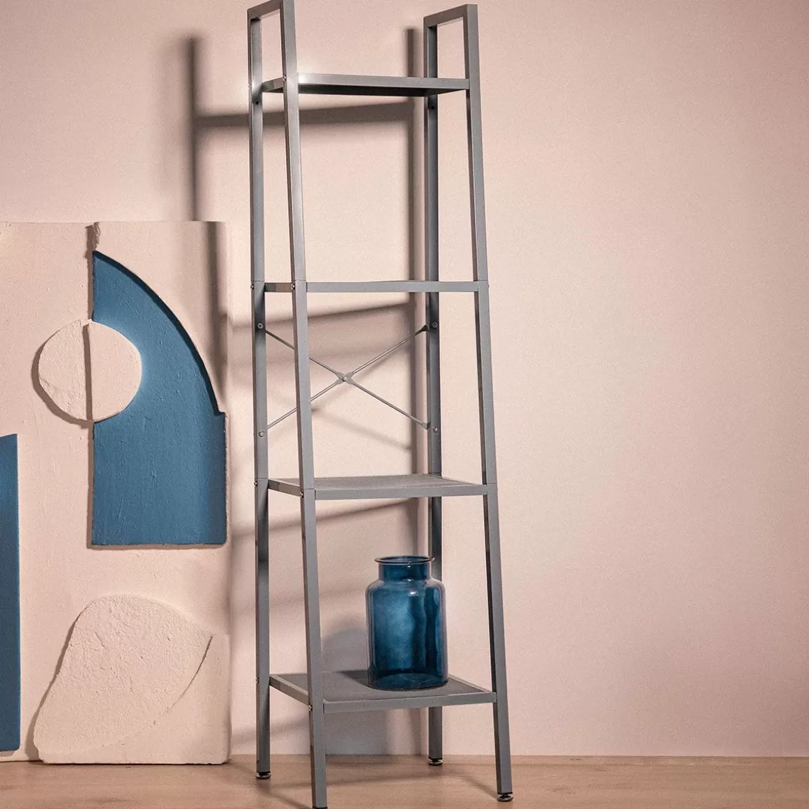 HOMLA Regal Malmi Metalowy 35X35X135 Cm