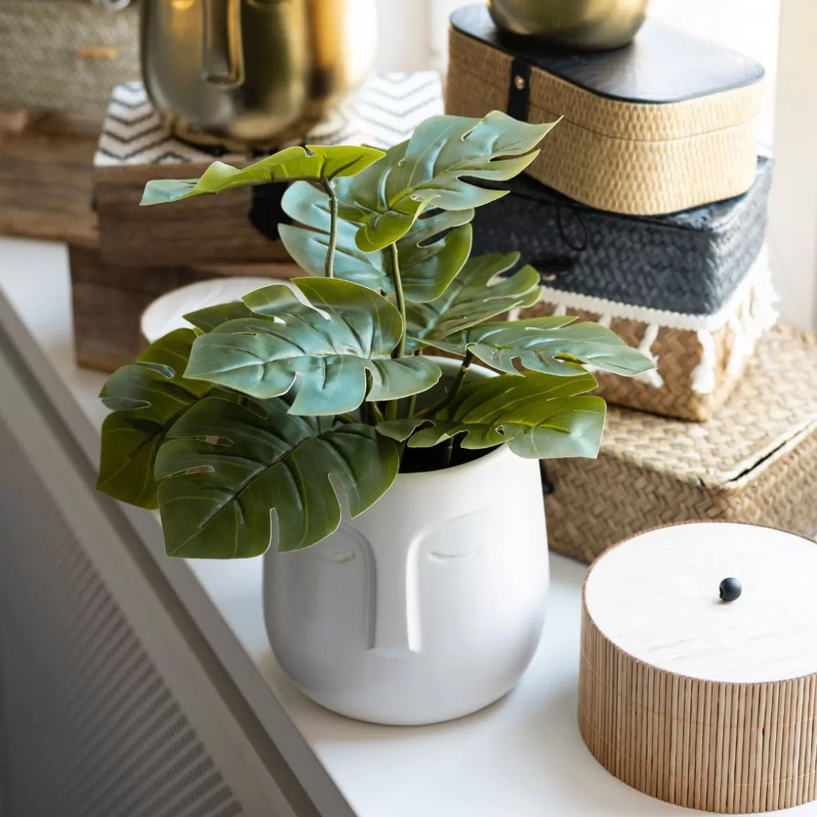 HOMLA Roslina Monstera Sztuczna 29 Cm