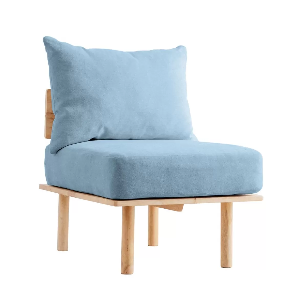 HOMLA Sofa Seri Modulowa Niebieska 60X74X86 Cm