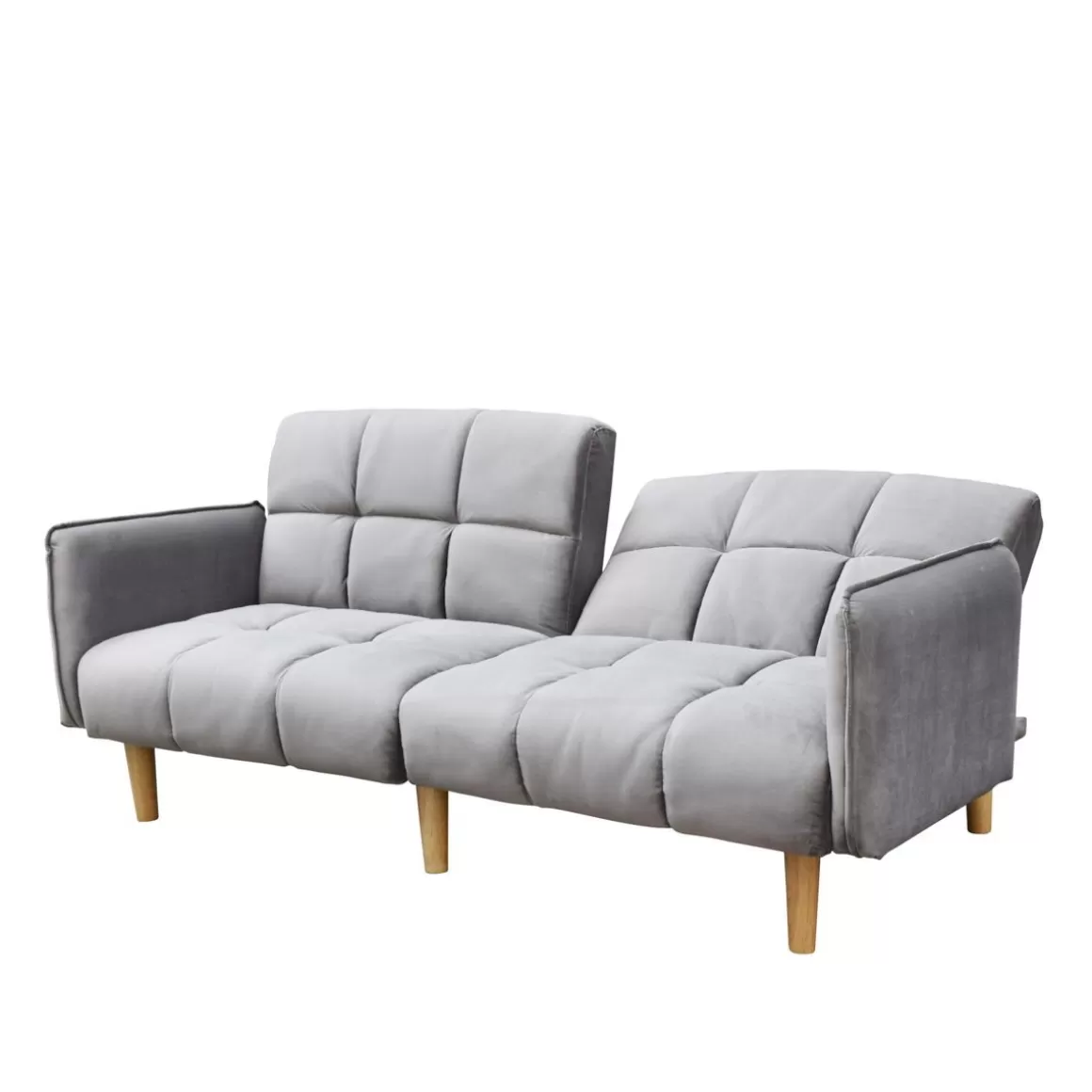 HOMLA Sofa Sonus 3-Osobowa, Z Funkcja Spania, Welurowa Musztardowa 195X91X83 Cm