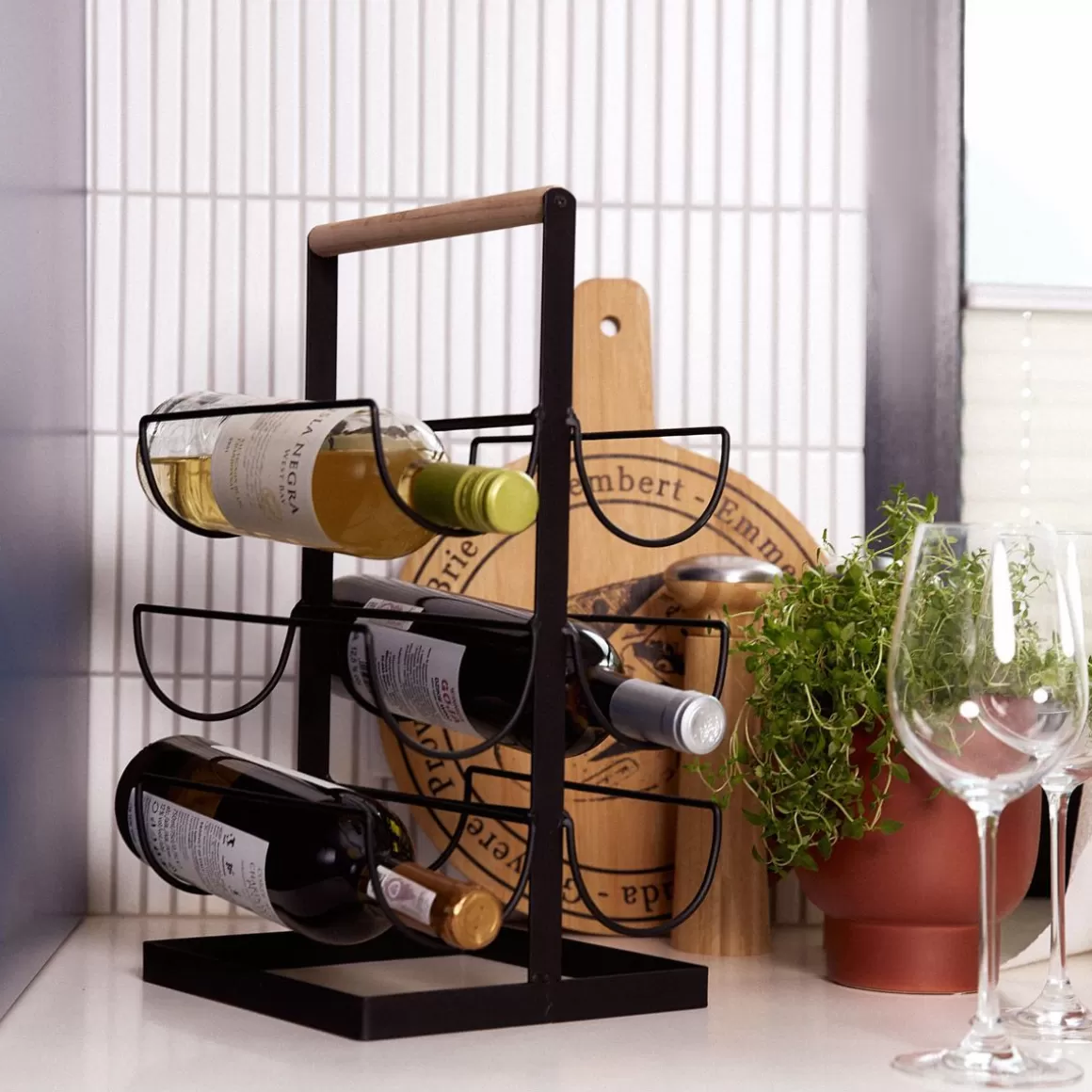 HOMLA Stojak Duncan Na Wino 22X40 Cm