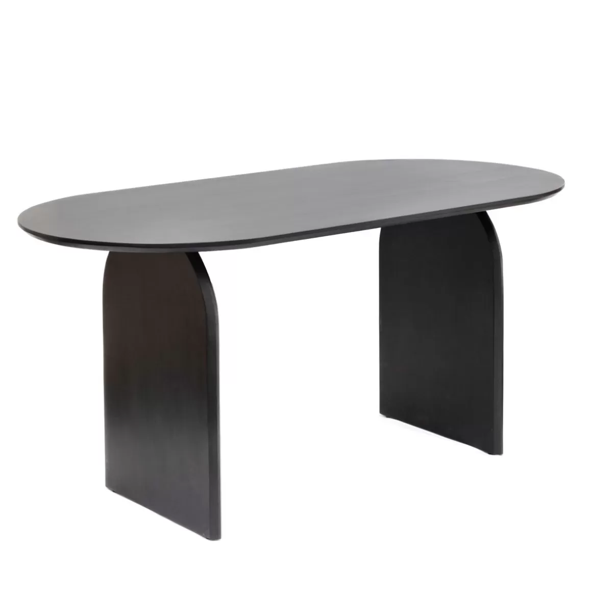 HOMLA Stol Lagom Lite Drewno Akacji Czarne 160X80X76 Cm