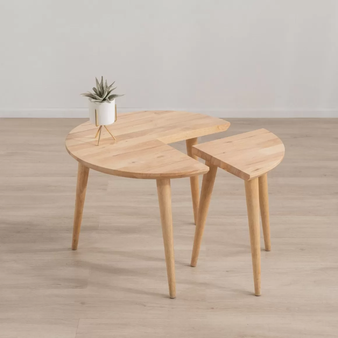 HOMLA Stolik Kawowy Harmoni Naturalny 59X59X42 Cm