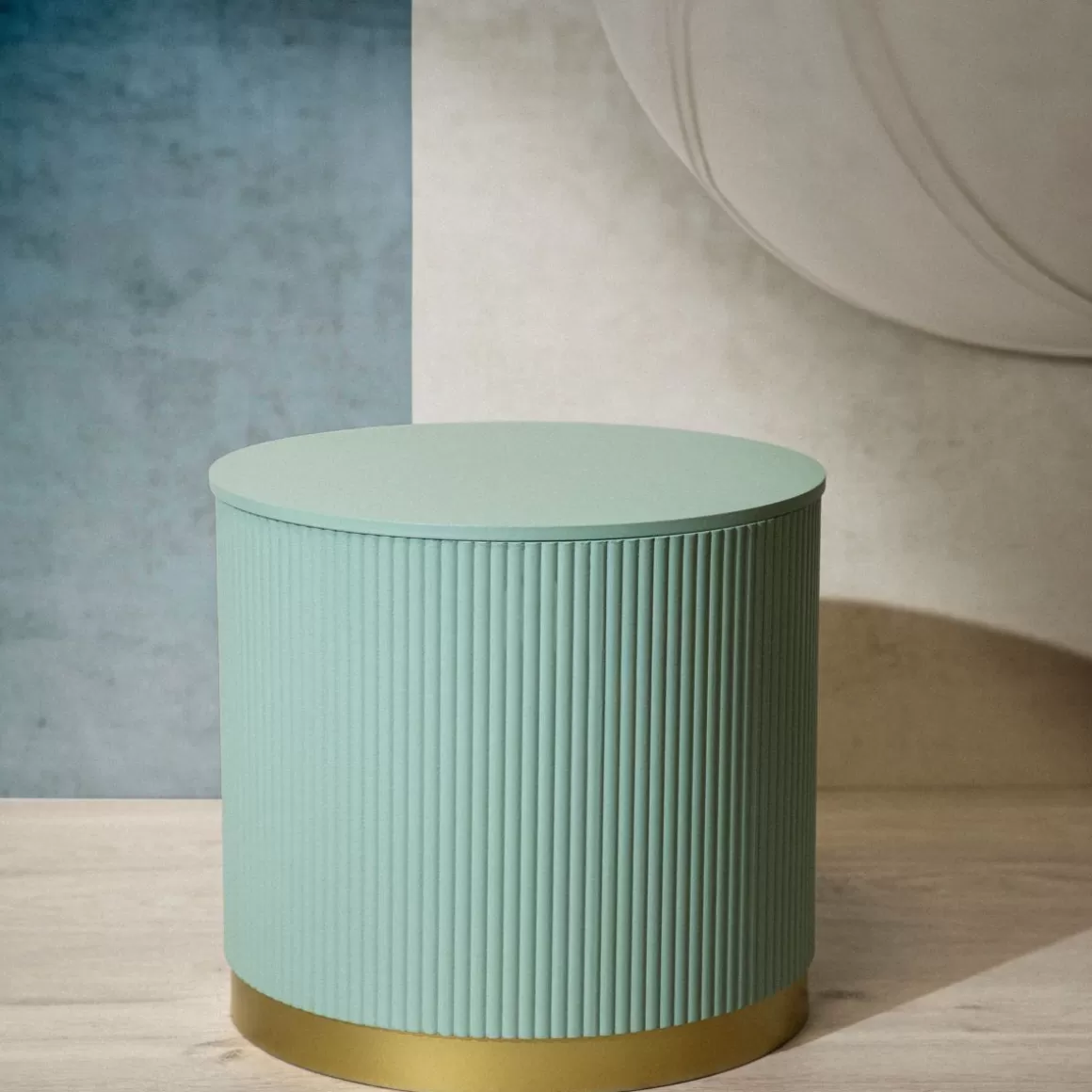 HOMLA Stolik Kawowy Tabi Matowy Pistacjowy 40X36 Cm