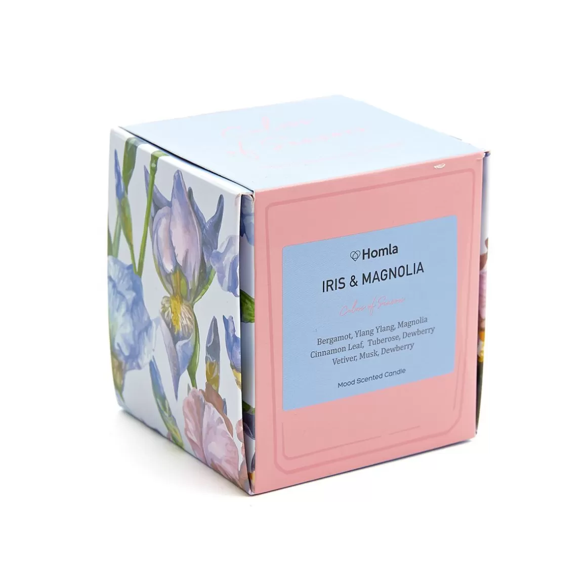 HOMLA Swieca Zapachowa Colors Of Seasons Iris&Magnolia 150 G