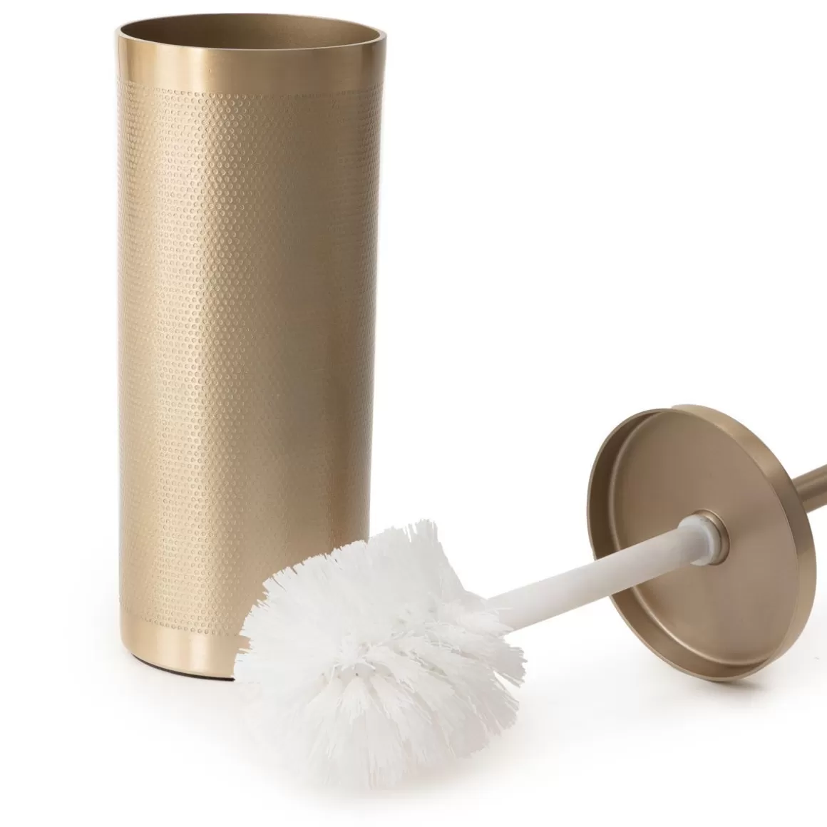 HOMLA Szczotka Do Wc Nausa Zlota Z Ozdobnymi Wytloczeniami 10X10X38 Cm