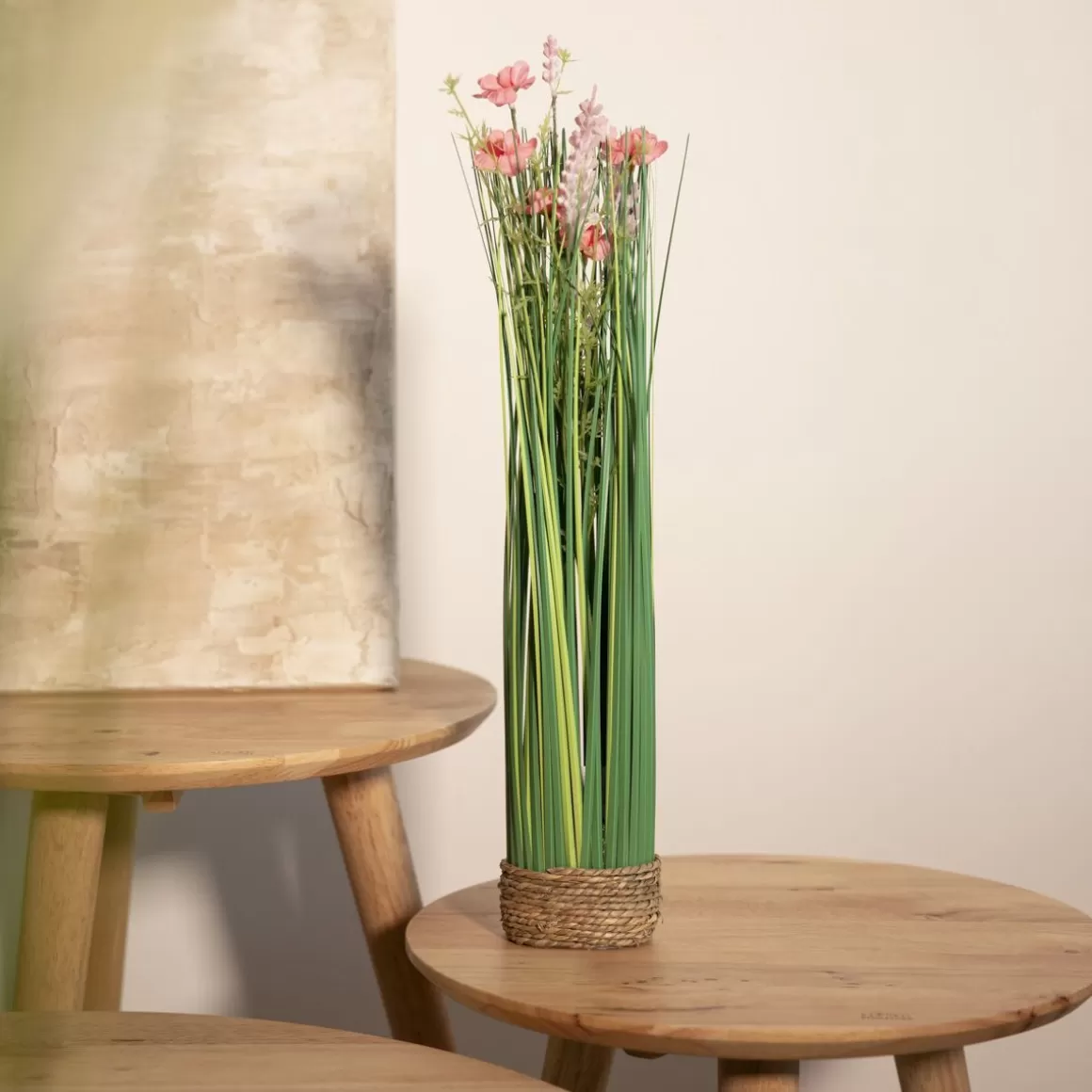 HOMLA Trawa Polly Z Rozowymi Kwiatuszkami 55 Cm