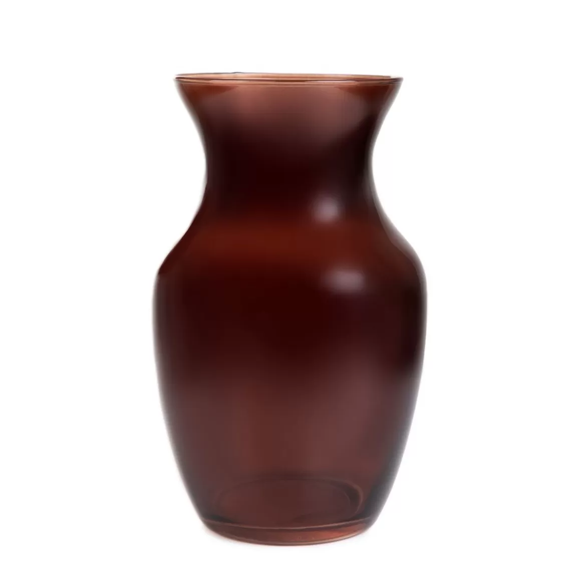 HOMLA Wazon Ambros Szklany Brazowy 13X12X20 Cm