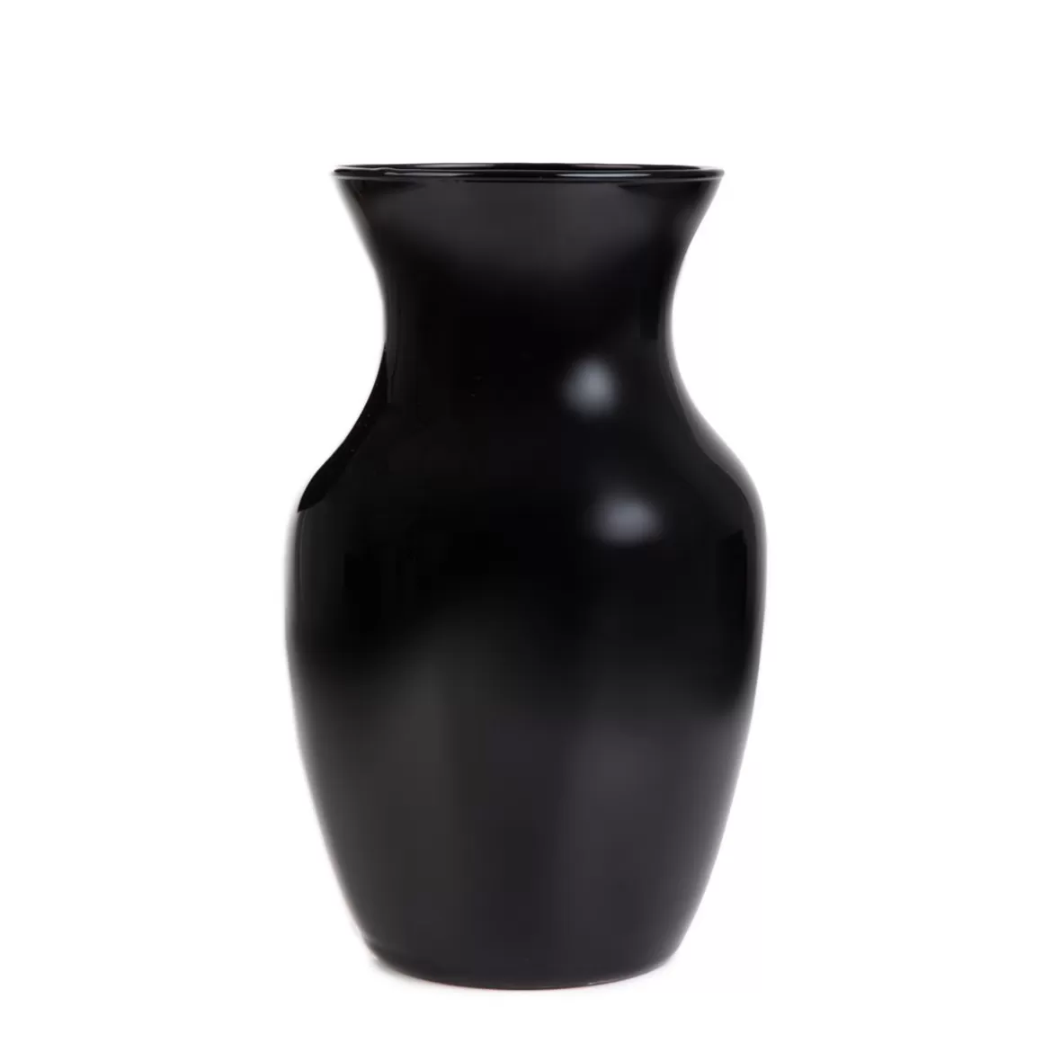 HOMLA Wazon Ambros Szklany Czarny 13X12X20 Cm