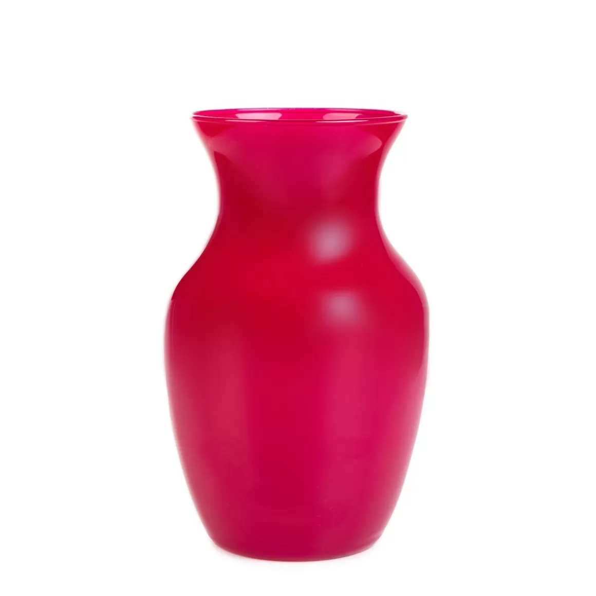 HOMLA Wazon Ambros Szklany Fuksjowy 13X12X20 Cm