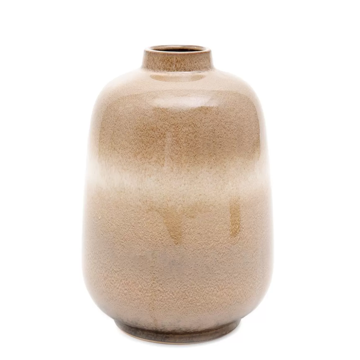 HOMLA Wazon Soleto Ceramiczny Bezowy 15,5X15,5X22 Cm