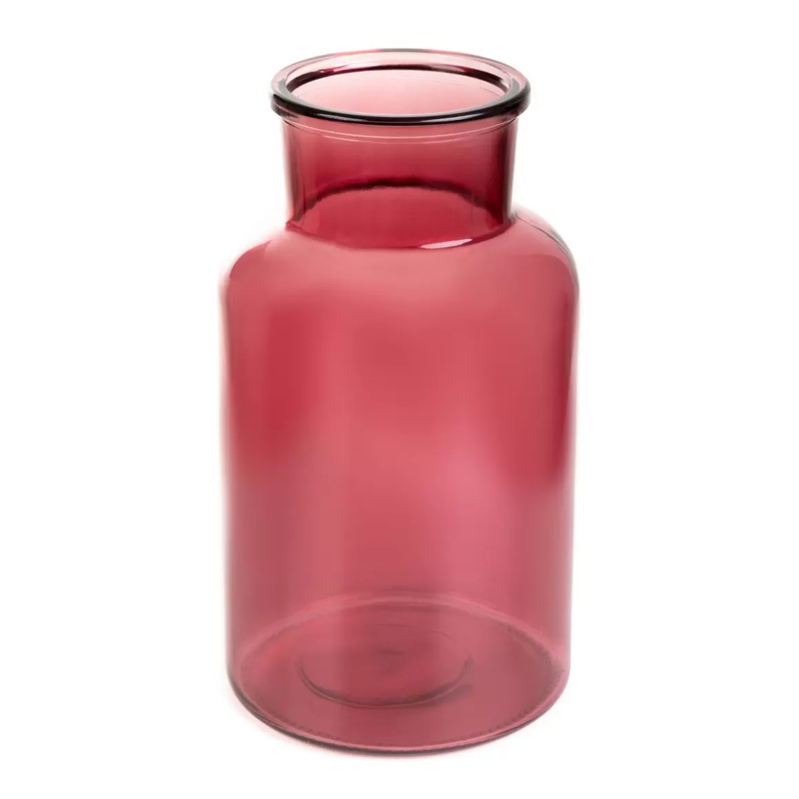 HOMLA Wazon Tenno Szklany Rozowy 14,5X14,5X25,5 Cm