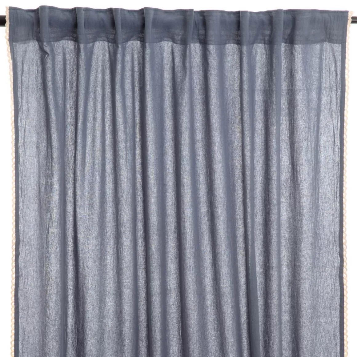 HOMLA Zaslona Della Z Koronka Niebieska 135X250 Cm