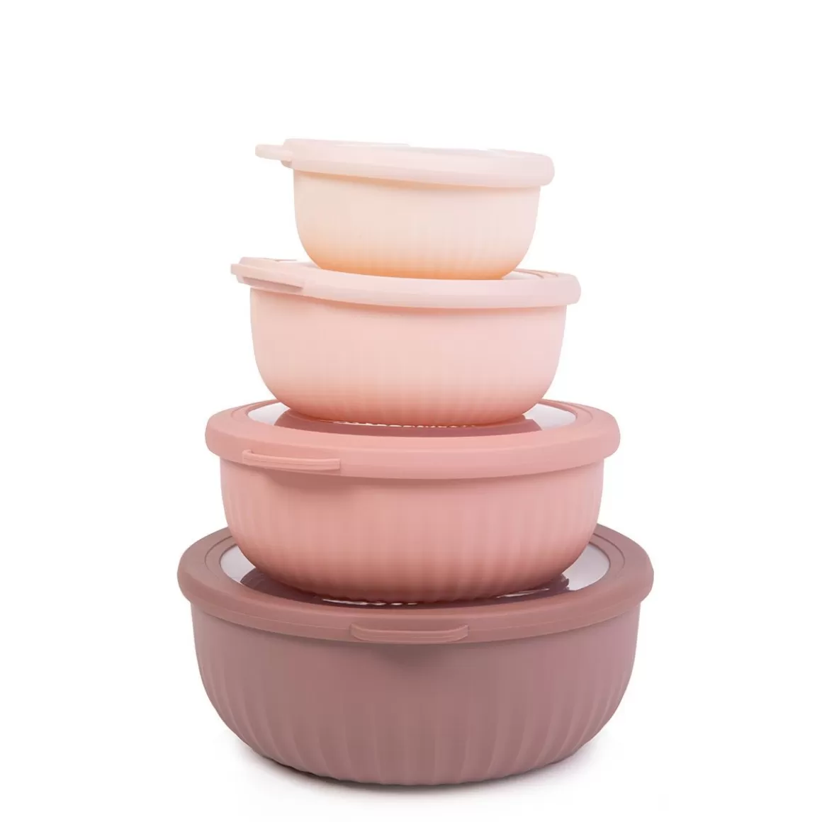 HOMLA Zestaw Easy Bake Misek Z Pokrywkami 4 Szt