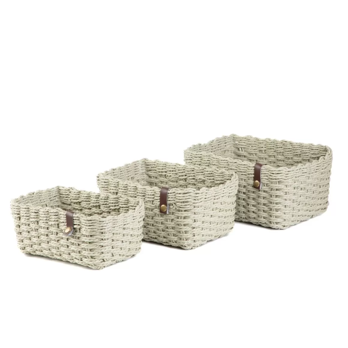 HOMLA Zestaw Koszy Dekoracyjnych Desma 3 Szt. 25X19X12 Cm 22X17X11 Cm 20X15X10 Cm