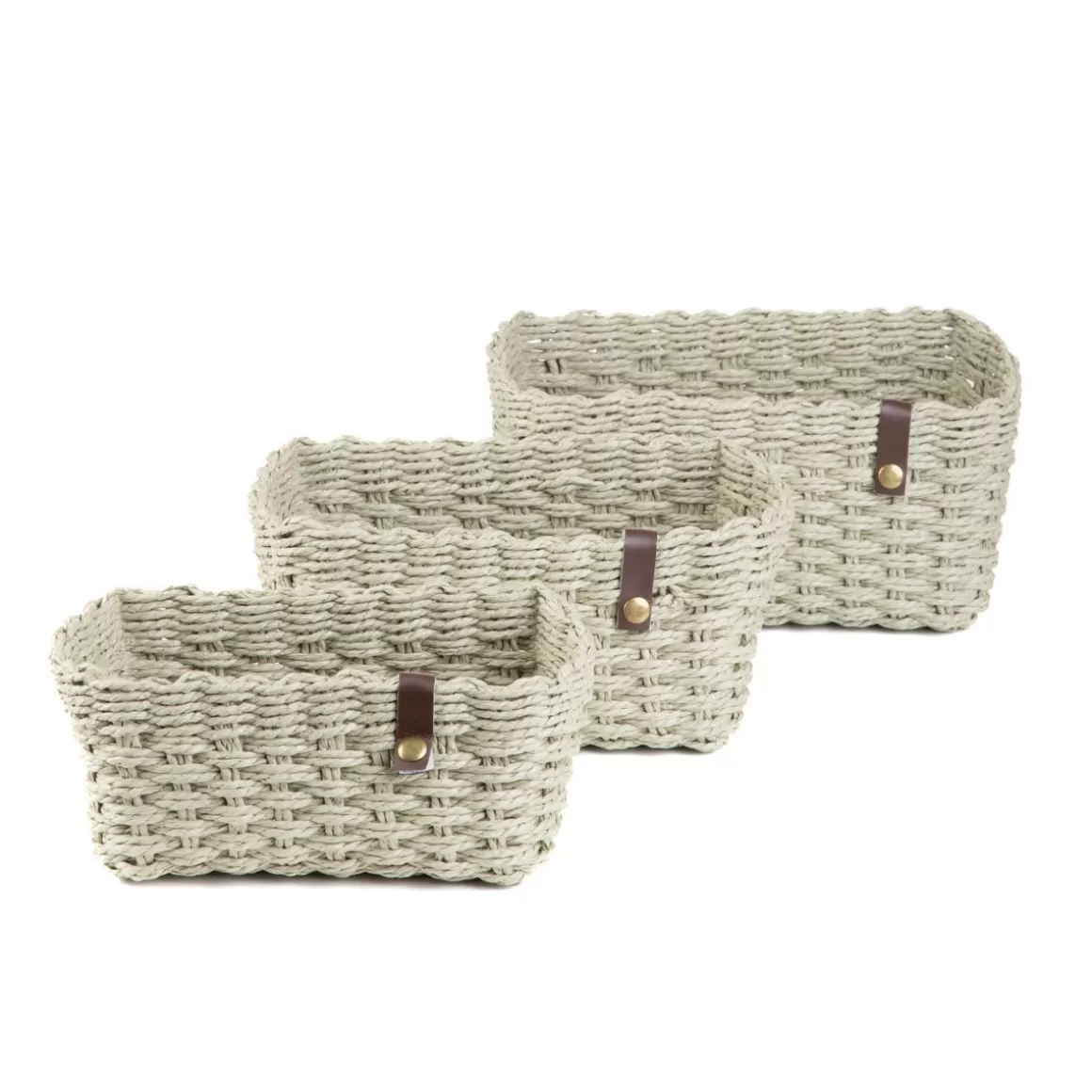 HOMLA Zestaw Koszy Dekoracyjnych Desma 3 Szt. 25X19X12 Cm 22X17X11 Cm 20X15X10 Cm