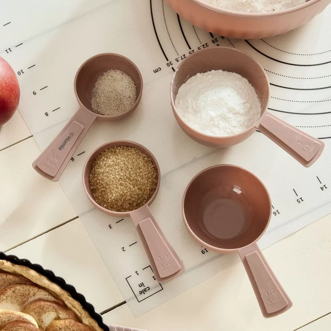 HOMLA Zestaw Miarek Easy Bake Kuchennych 4 Szt.